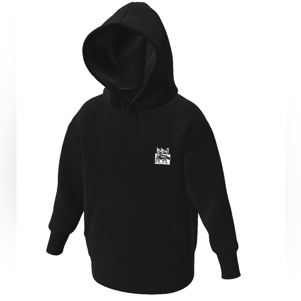 Original Signature design patch Hoodie - Black Now in-stock